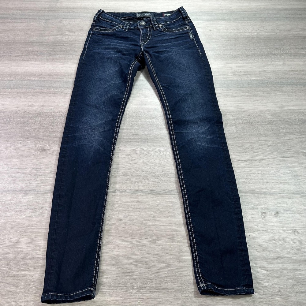 Silver Jeans Suki Mid Super Skinny Womens 26x31 Dark Wash Stretch Denim